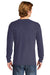 Comfort Colors Mens Long Sleeve Crewneck T-Shirt Grape Purple Back