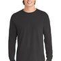 Comfort Colors Mens Long Sleeve Crewneck T-Shirt - Graphite Grey