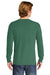 Comfort Colors Mens Long Sleeve Crewneck T-Shirt Grass Green Back