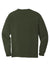 Comfort Colors 6014/C6014 Mens Long Sleeve Crewneck T-Shirt Hemp Green Flat Back