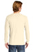 Comfort Colors Mens Long Sleeve Crewneck T-Shirt Ivory Back