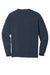 Comfort Colors 6014/C6014 Mens Long Sleeve Crewneck T-Shirt Midnight Navy Blue Flat Back