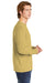 Comfort Colors 6014/C6014 Mens Long Sleeve Crewneck T-Shirt Mustard Yellow Side