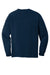 Comfort Colors Mens Long Sleeve Crewneck T-Shirt True Navy Blue Flat Back