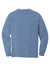 Comfort Colors 6014/C6014 Mens Long Sleeve Crewneck T-Shirt Washed Denim Blue Flat Back