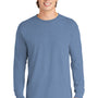 Comfort Colors Mens Long Sleeve Crewneck T-Shirt - Washed Denim Blue