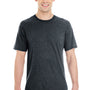 Jerzees Mens Short Sleeve Crewneck T-Shirt - Heather Black - Closeout