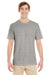 Jerzees 601MR Mens Short Sleeve Crewneck T-Shirt Oxford Grey Front