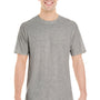 Jerzees Mens Short Sleeve Crewneck T-Shirt - Oxford Grey - Closeout