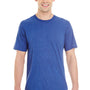 Jerzees Mens Short Sleeve Crewneck T-Shirt - Heather True Blue - Closeout