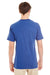Jerzees 601MR Mens Short Sleeve Crewneck T-Shirt Heather Blue Back