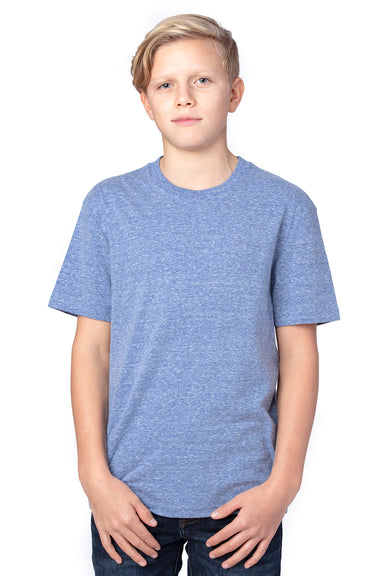 Threadfast Apparel 602A Youth Short Sleeve Crewneck T-Shirt Navy Blue Front