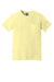 Comfort Colors Mens Short Sleeve Crewneck T-Shirt w/ Pocket Banana Yellow Flat Front