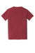 Comfort Colors Mens Short Sleeve Crewneck T-Shirt w/ Pocket Chili Red Flat Back