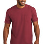 Comfort Colors Mens Short Sleeve Crewneck T-Shirt w/ Pocket - Chili Red