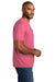 Comfort Colors Mens Short Sleeve Crewneck T-Shirt w/ Pocket Crunchberry Pink Side