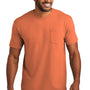 Comfort Colors Mens Short Sleeve Crewneck T-Shirt w/ Pocket - Melon Orange