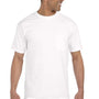 Comfort Colors Mens Short Sleeve Crewneck T-Shirt w/ Pocket - White
