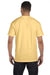 Comfort Colors 6030CC Mens Short Sleeve Crewneck T-Shirt w/ Pocket Butter Yellow Back