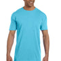 Comfort Colors Mens Short Sleeve Crewneck T-Shirt w/ Pocket - Lagoon Blue