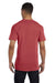 Comfort Colors 6030CC Mens Short Sleeve Crewneck T-Shirt w/ Pocket Crimson Red Back