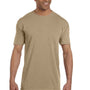 Comfort Colors Mens Short Sleeve Crewneck T-Shirt w/ Pocket - Khaki Brown