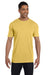 Comfort Colors 6030CC Mens Short Sleeve Crewneck T-Shirt w/ Pocket Mustard Yellow Front