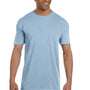 Comfort Colors Mens Short Sleeve Crewneck T-Shirt w/ Pocket - Ice Blue