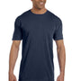 Comfort Colors Mens Short Sleeve Crewneck T-Shirt w/ Pocket - True Navy Blue