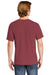 Comfort Colors 6030CC Mens Short Sleeve Crewneck T-Shirt w/ Pocket Brick Red Back