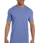 Comfort Colors Mens Short Sleeve Crewneck T-Shirt w/ Pocket - Flo Blue