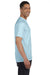 Comfort Colors 6030CC Mens Short Sleeve Crewneck T-Shirt w/ Pocket Chambray Blue Side