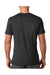 Next Level 6040 Mens Jersey Short Sleeve V-Neck T-Shirt Black Back
