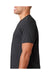 Next Level 6040 Mens Jersey Short Sleeve V-Neck T-Shirt Black Side