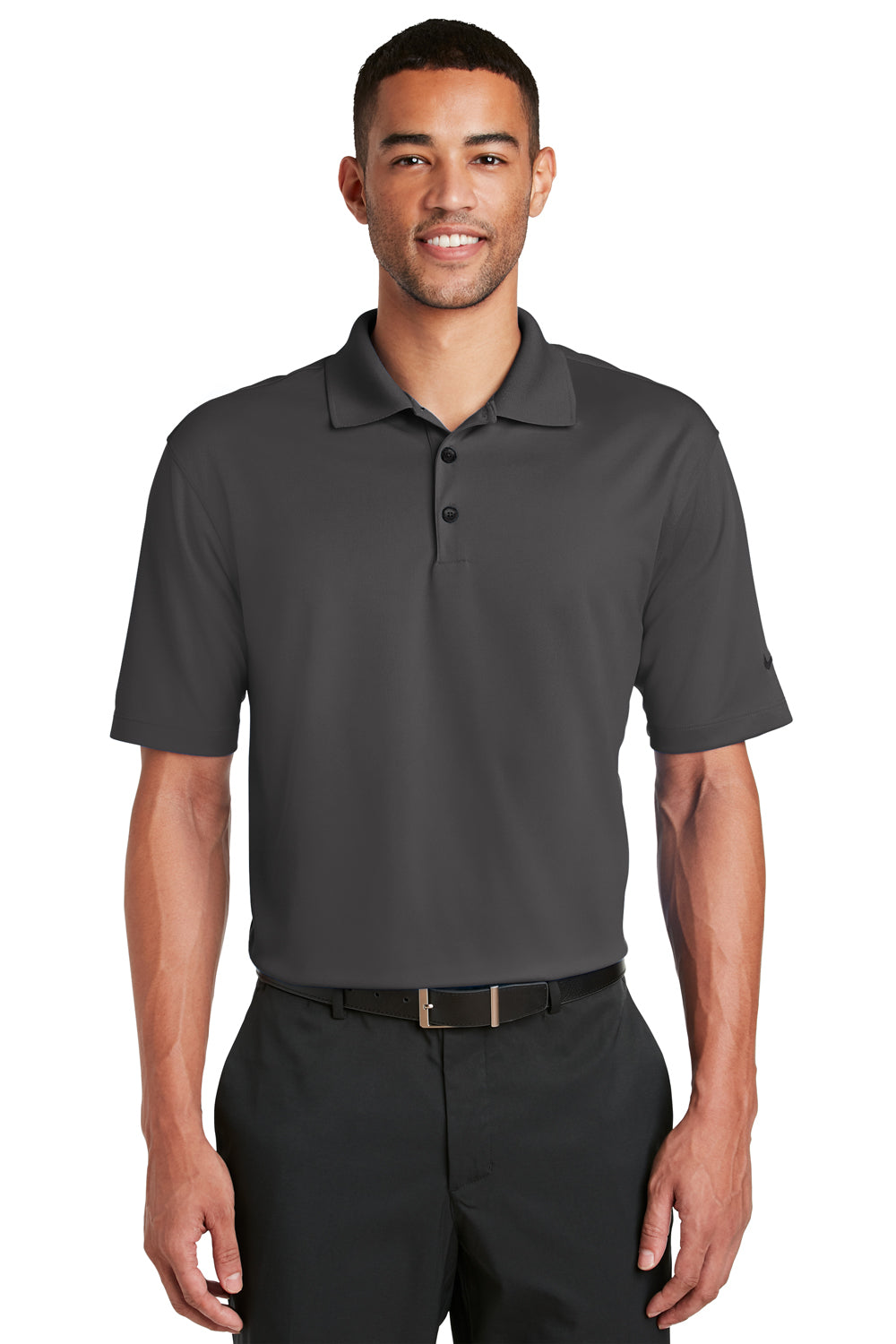 Nike Mens Dri-Fit Moisture Wicking Short Sleeve Polo Shirt - Anthracite Grey (DISCONTINUED)