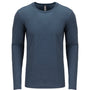 Next Level Mens Jersey Long Sleeve Crewneck T-Shirt - Indigo Blue