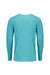 Next Level 6071 Mens Jersey Long Sleeve Crewneck T-Shirt Tahiti Blue Back