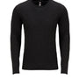 Next Level Mens Jersey Long Sleeve Crewneck T-Shirt - Vintage Black