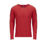 Next Level Mens Jersey Long Sleeve Crewneck T-Shirt - Vintage Red