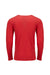 Next Level 6071 Mens Jersey Long Sleeve Crewneck T-Shirt Red Back