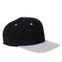 Yupoong Mens Adjustable Hat - Black/Silver Grey