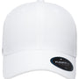 Flexfit Mens NU Stretch Fit Hat - White - NEW