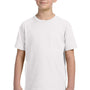 LAT Youth Fine Jersey Short Sleeve Crewneck T-Shirt - White