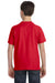 LAT 6101 Youth Fine Jersey Short Sleeve Crewneck T-Shirt Red Back