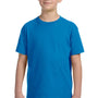 LAT Youth Fine Jersey Short Sleeve Crewneck T-Shirt - Cobalt Blue