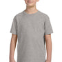 LAT Youth Fine Jersey Short Sleeve Crewneck T-Shirt - Heather Grey