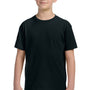 LAT Youth Fine Jersey Short Sleeve Crewneck T-Shirt - Black