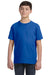 LAT 6101 Youth Fine Jersey Short Sleeve Crewneck T-Shirt Royal Blue Front