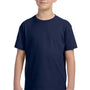 LAT Youth Fine Jersey Short Sleeve Crewneck T-Shirt - Navy Blue