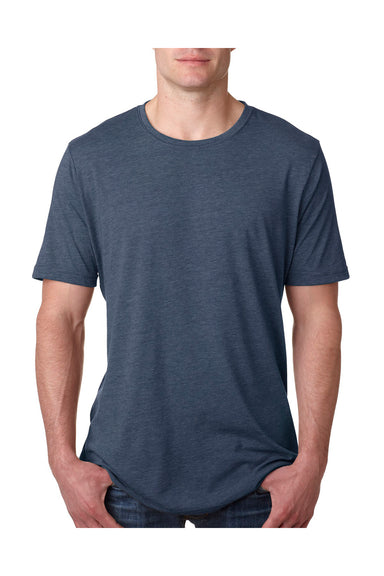 Next Level 6200 Mens Jersey Short Sleeve Crewneck T-Shirt Indigo Blue Front